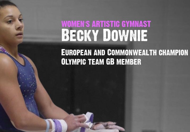 Training with Beckie Downie International Gymnast