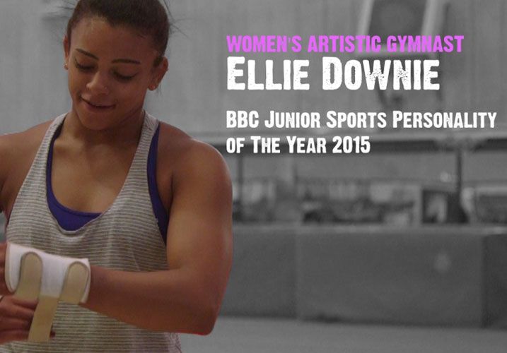 Training with Ellie Downie International Gymnast